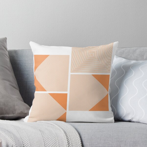 Item preview, Bauhaus orange squares design designed and sold by KMA Home Design.
