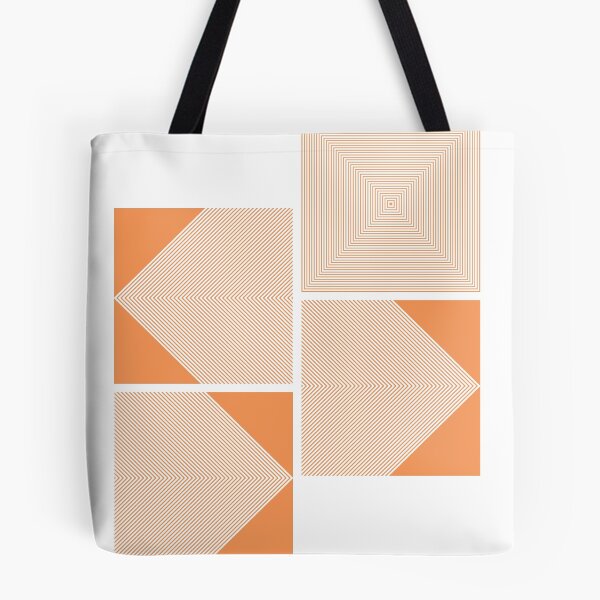 Item preview, Bauhaus orange squares design designed and sold by KMA Home Design.