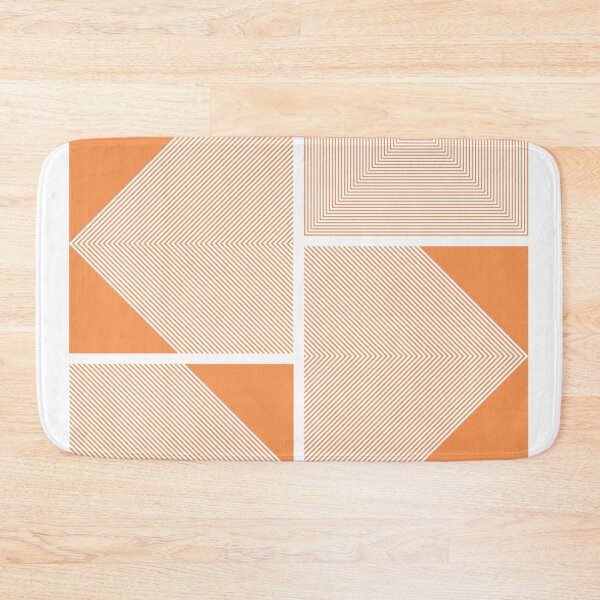 Item preview, Bauhaus orange squares design designed and sold by KMA Home Design.