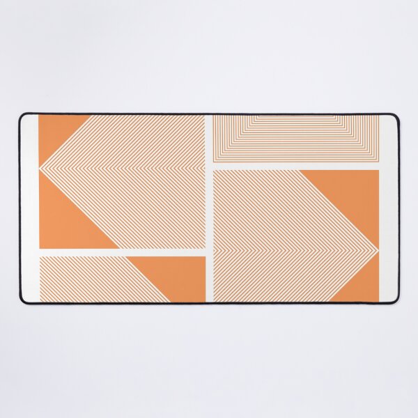 Item preview, Bauhaus orange squares design designed and sold by KMA Home Design.