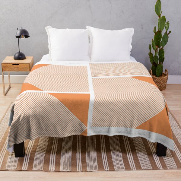 Item preview, Bauhaus orange squares design designed and sold by KMA Home Design.