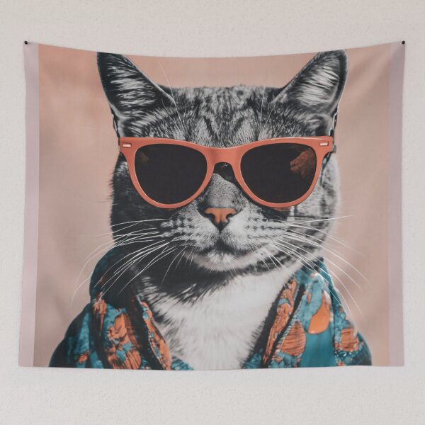 Item preview, This cat is officially on vacation.  designed and sold by Freshestgoods.