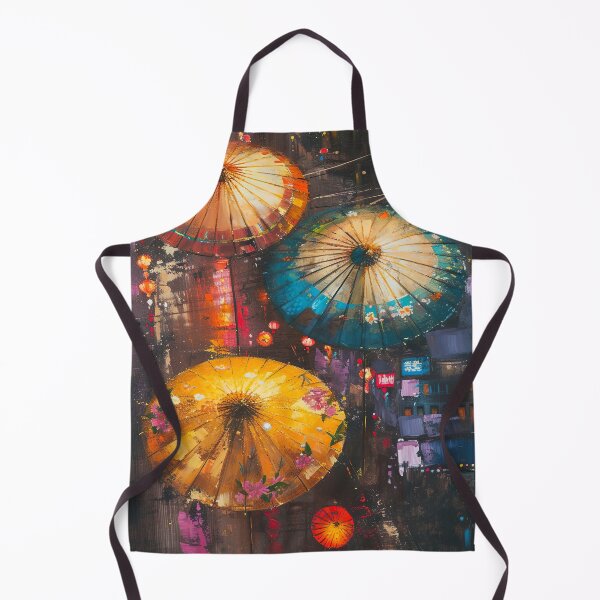 Item preview, abstract art of colorful umbrellas designed and sold by UmagineArts.