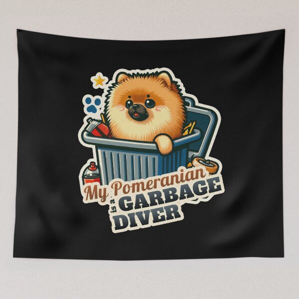Item preview, Pomeranian Dumpster diver designed and sold by ThisDress.