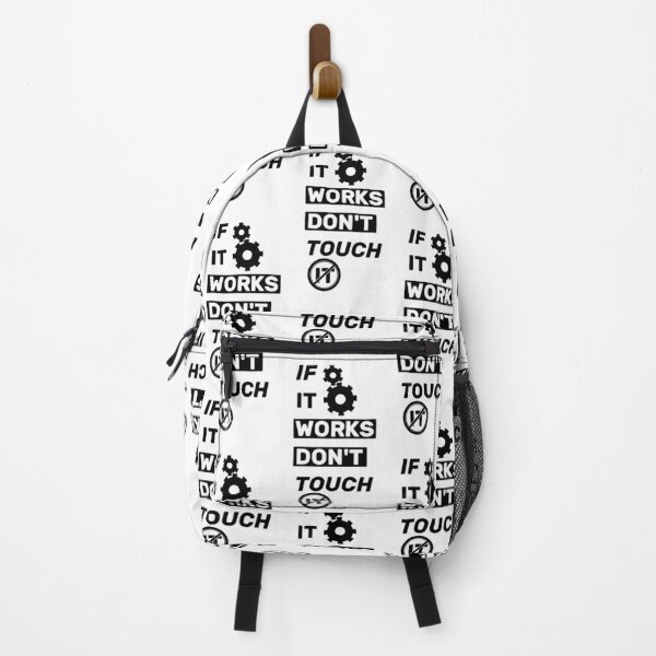 Item preview, If it works, don't touch it - title white mono designed and sold by Warrioll.