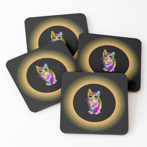 Item preview, Solar Eclipse 2024 Cat Wearing Solar Eclipse Glasses designed and sold by Baldazar.