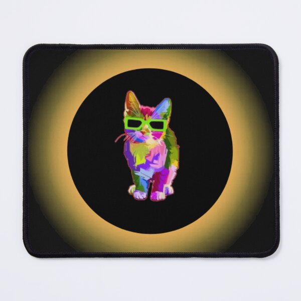 Item preview, Solar Eclipse 2024 Cat Wearing Solar Eclipse Glasses designed and sold by Baldazar.