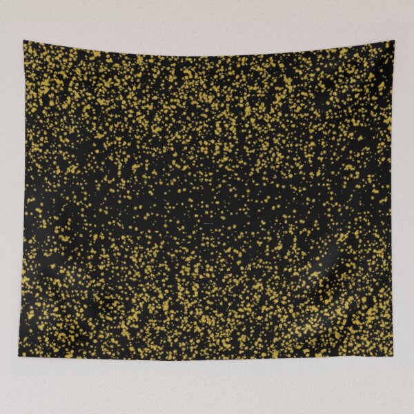 Item preview, Gold Glitter Sparkles on Black  designed and sold by itsggdesigns.