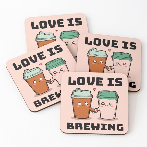 Item preview, "Love is Brewing" this Valentine's Day designed and sold by Firas Aljazzar.