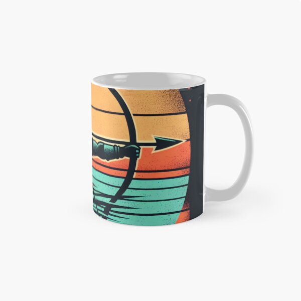Item preview, Arjuna Shooting Arrow Vintage Sunset Empowering Yoga Meditation designed and sold by DEEZAYN.