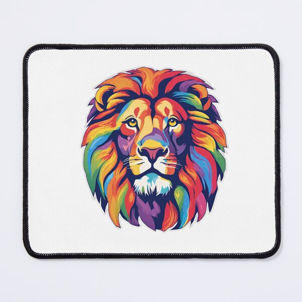 Item preview, Lion Head with vibrant colours designed and sold by WHDProduction45.
