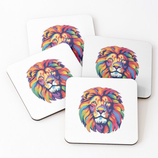 Item preview, Lion Head with vibrant colours designed and sold by WHDProduction45.