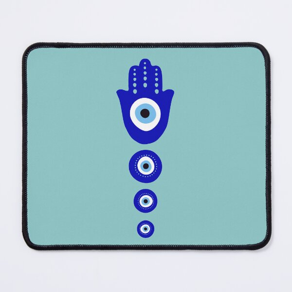 Item preview, The Evil Eye, symbol of protection, blue designed and sold by AlfabetDesign.