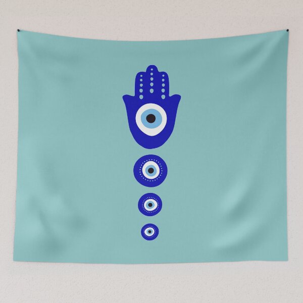 Item preview, The Evil Eye, symbol of protection, blue designed and sold by AlfabetDesign.