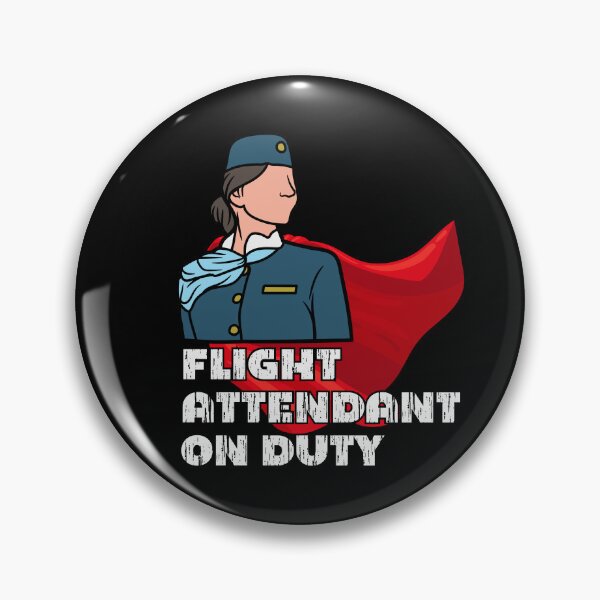 Item preview, Flight Attendant On Duty designed and sold by PurrfectJourney.