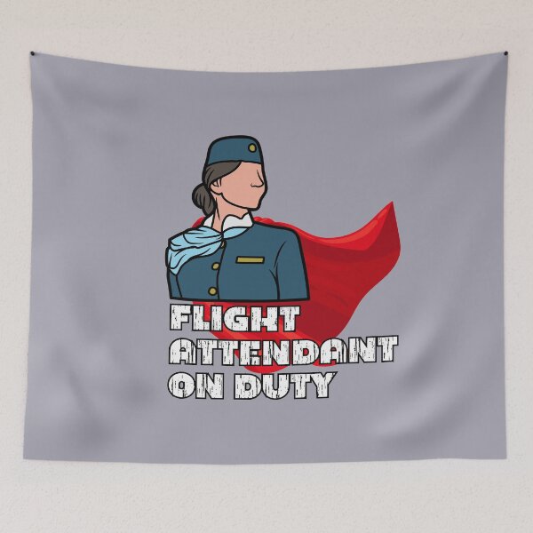 Item preview, Flight Attendant On Duty designed and sold by PurrfectJourney.