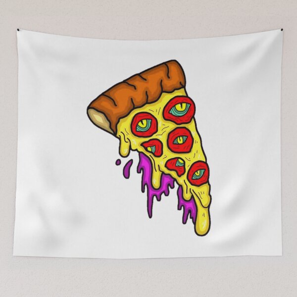 Item preview, Slice pizza with eyes  designed and sold by Aiyinyangart.
