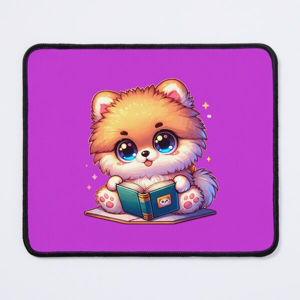 Item preview, Kawaii Bookworm Pomeranian | Adorable Chibi Pom Puppy designed and sold by KawaiiPuppies.