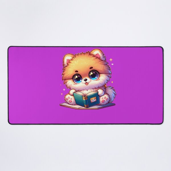 Item preview, Kawaii Bookworm Pomeranian | Adorable Chibi Pom Puppy  designed and sold by KawaiiPuppies.