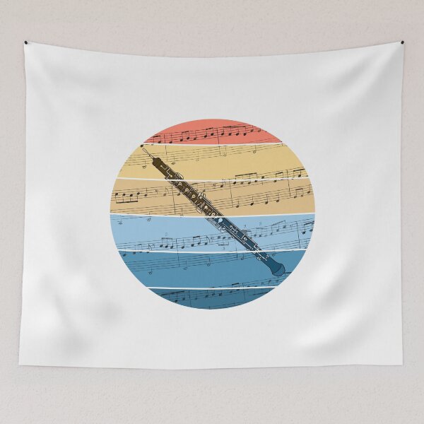 Item preview, Oboe Music Notation Oboist Woodwind Musician designed and sold by doodlerob.