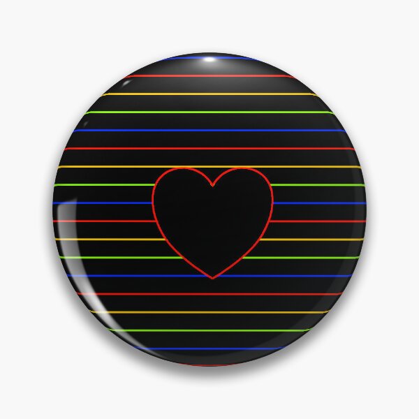 Item preview, Pattern - Rainbow Beam Lines with Heart designed and sold by ZepoPublishing.