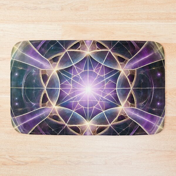 Item preview, Purple Stained Glass | Psy Web Mandala | Geometric Universe designed and sold by monkeybusiness.pt.