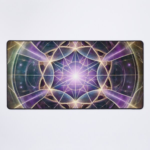 Item preview, Purple Stained Glass | Psy Web Mandala | Geometric Universe designed and sold by monkeybusiness.pt.