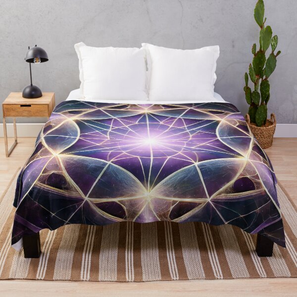 Item preview, Purple Stained Glass | Psy Web Mandala | Geometric Universe designed and sold by monkeybusiness.pt.