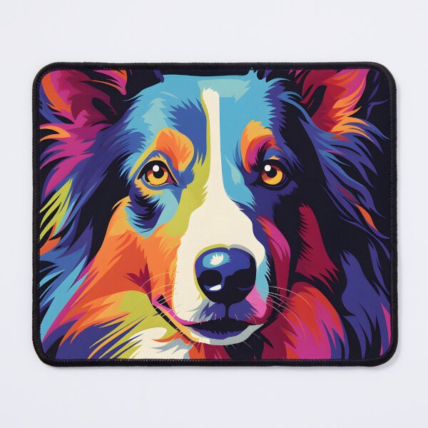 Item preview, Collie dog portraits drawing. animal colorful. Animal throw pillow. designed and sold by formform.