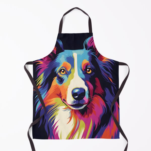 Item preview, Collie dog portraits drawing. animal colorful. Animal throw pillow. designed and sold by formform.