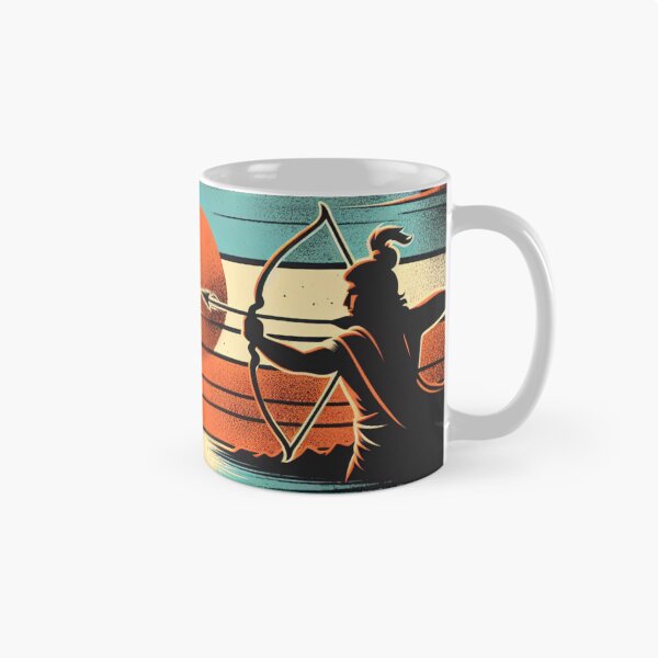 Item preview, Rama Shooting Arrow Vintage Sunset Empowering Yoga Meditation designed and sold by DEEZAYN.