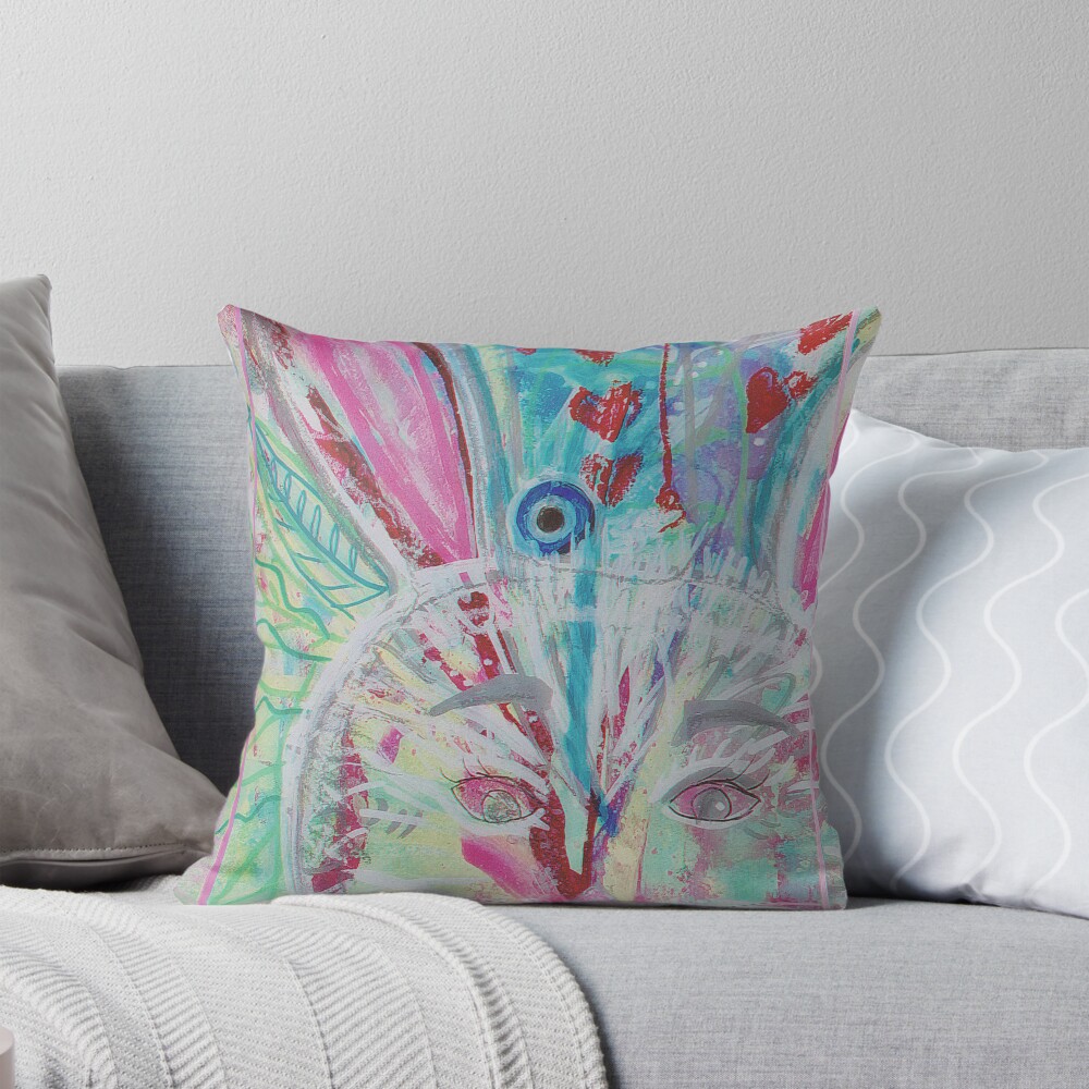 Item preview, Throw Pillow designed and sold by bipolarvirgoart.