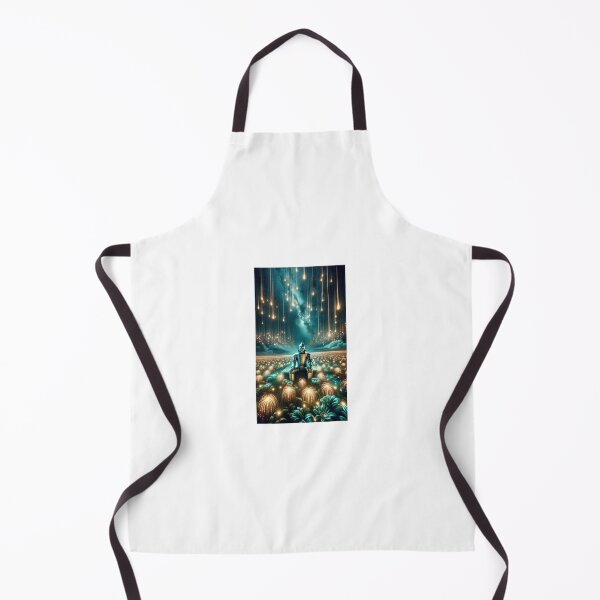 Item preview, - An otherworldly portrait of the Tin Man sitting in a surreal field under a starry sky, with radiant lights cascading overhead.  designed and sold by quantum X.