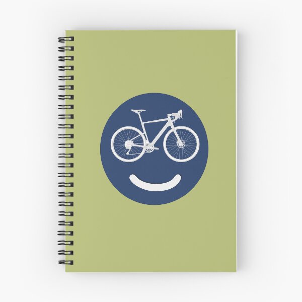 Aperçu de l'œuvre Visage bleu Happy Gravel Bike créée et vendue par Gravelymas.