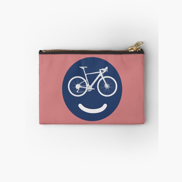 Aperçu de l'œuvre Visage bleu Happy Gravel Bike créée et vendue par Gravelymas.