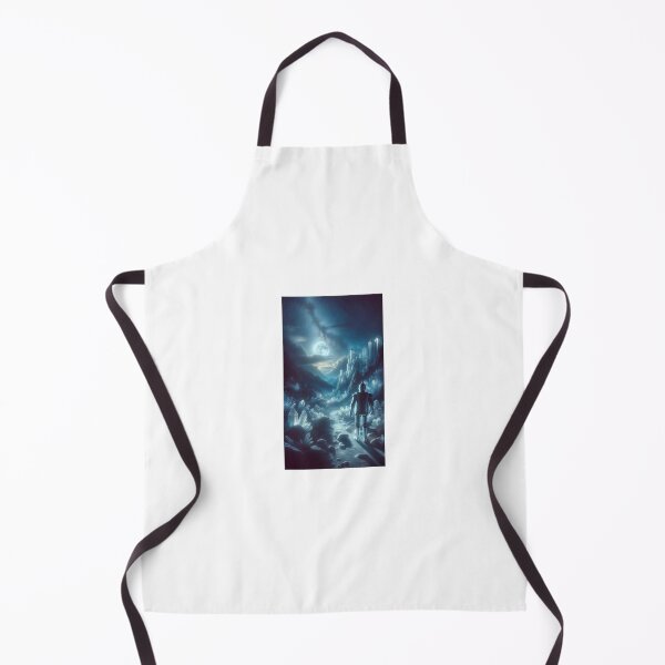 Item preview, A mystical portrait of the Tin Man in a moonlit valley, surrounded by towering crystal formations. The crystals are shimmering in the moonlight, designed and sold by quantum X.