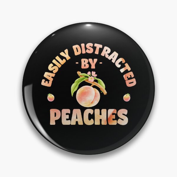 Artikelvorschau, Easily distracted by peaches entworfen und verkauft von Line2Rhyme.