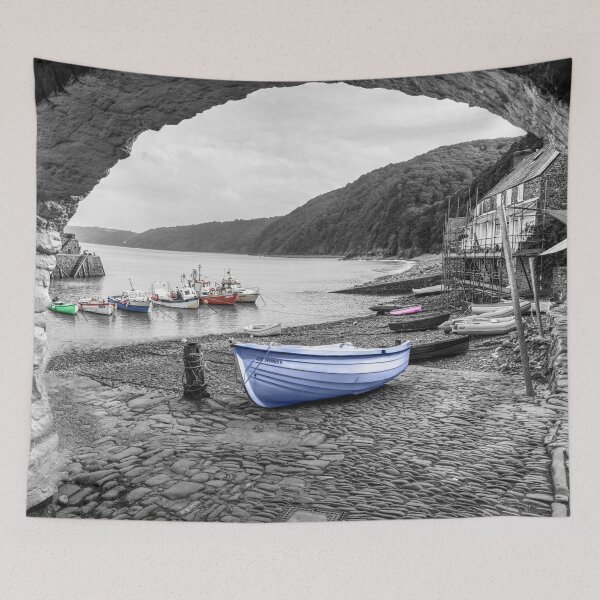Item preview, Clovelly Fishing Boats, Devon, England, Selective Colour designed and sold by Paul Thompson Photography.