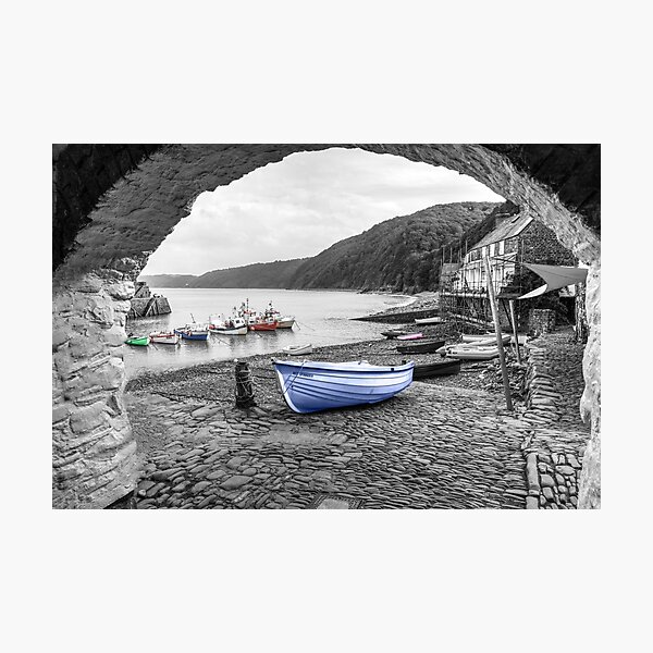 Item preview, Clovelly Fishing Boats, Devon, England, Selective Colour designed and sold by Paul Thompson Photography.