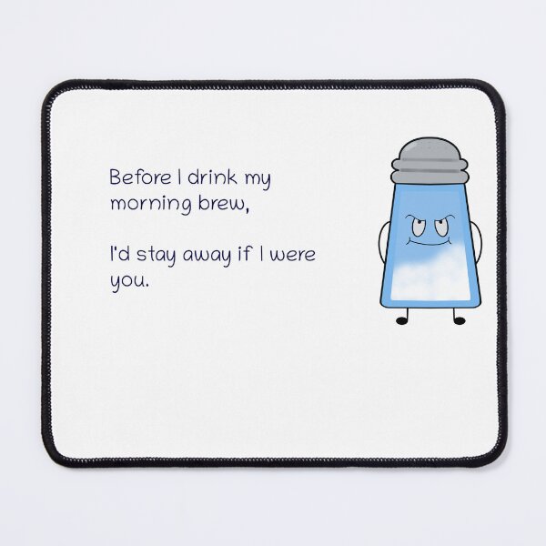 Item preview, Funny Poem Salty Couplet “Morning Brew” designed and sold by saltycouplets.