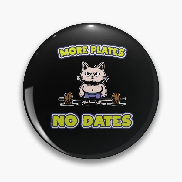 Item preview, More plates no dates | deadlifter | cathletic | bodybuilding kitty | kitten deadlift designed and sold by themichetti.