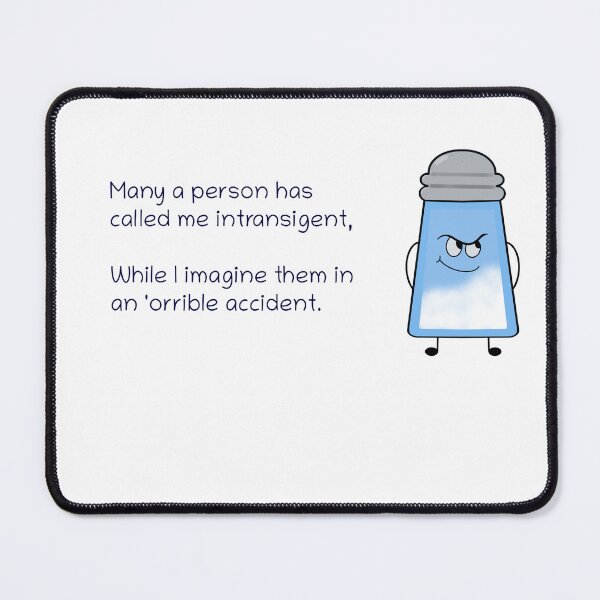 Item preview, Funny Poem Salty Couplet “'orrible accident” designed and sold by saltycouplets.