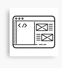 Coding Canvas Print