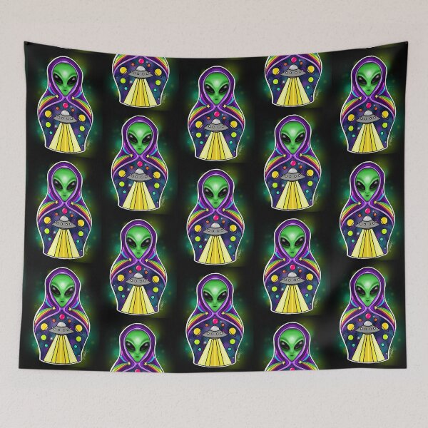 Item preview, Alien stacking doll designed and sold by CraftKrazie.