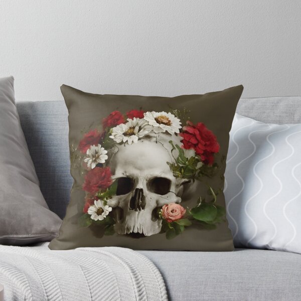 Item preview, Flower Skull designed and sold by FamiliarPufferfish.