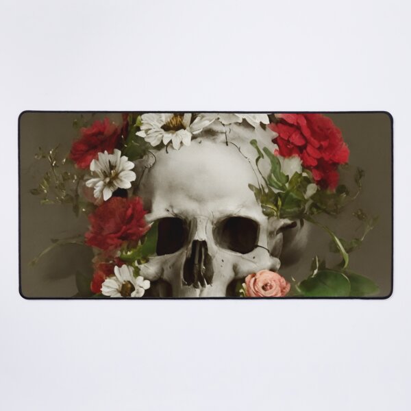 Item preview, Flower Skull designed and sold by FamiliarPufferfish.