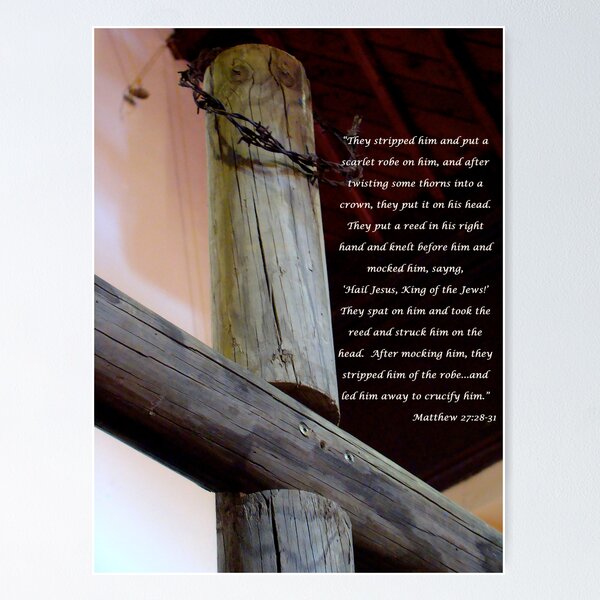 mocked and ridiculed Matt 27:28-31 Poster