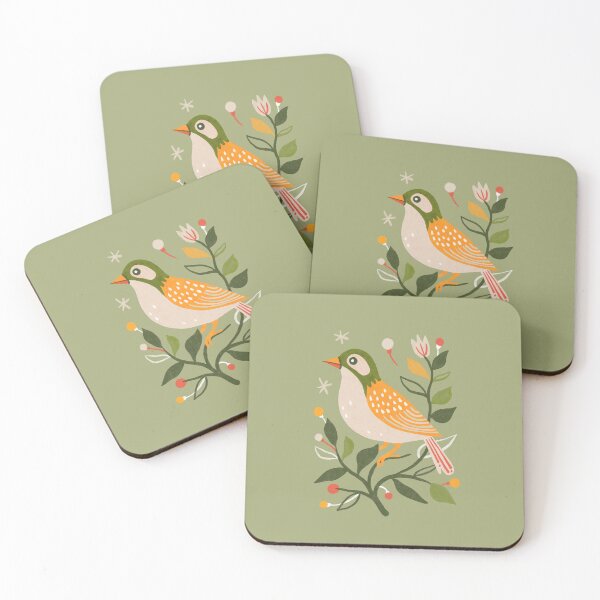 Item preview, Spring bird 01 in green designed and sold by Miss-Belle.