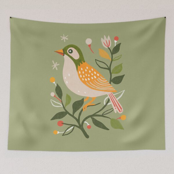 Item preview, Spring bird 01 in green designed and sold by Miss-Belle.