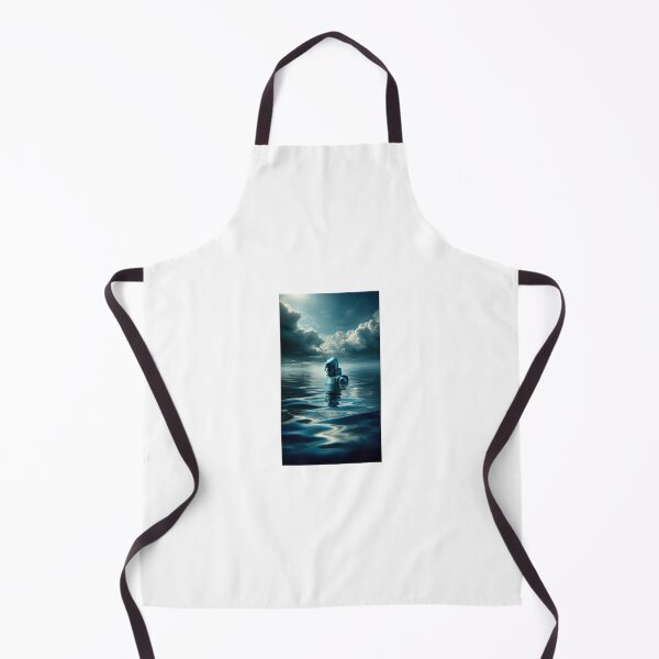 Item preview,  A poetic portrait of the Tin Man floating aimlessly on a sea under a cloudy sky, looking into the abyss. designed and sold by quantum X.
